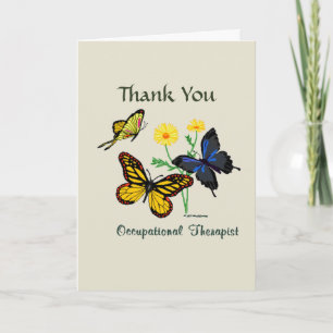 Occupational Therapist Thank You Card