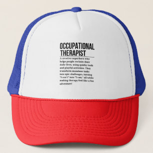 Occupational therapist trucker hat