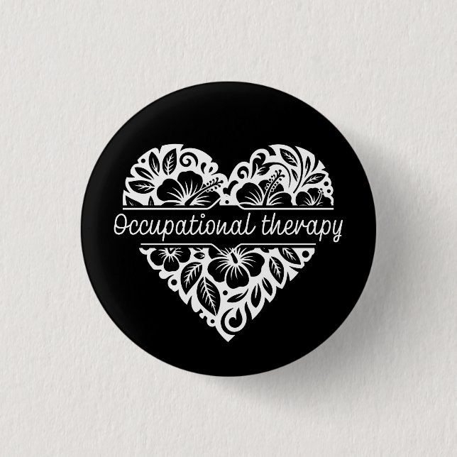 Occupational Therapy  1 Inch Round Button (Front)