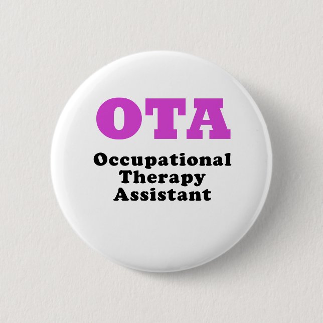 Occupational Therapy Assistant 2 Inch Round Button (Front)