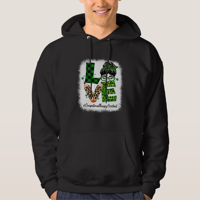 Occupational Therapy Assistant Love Bleached St Pa Hoodie (Front)