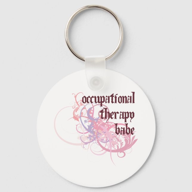 Occupational Therapy Babe Keychain (Front)