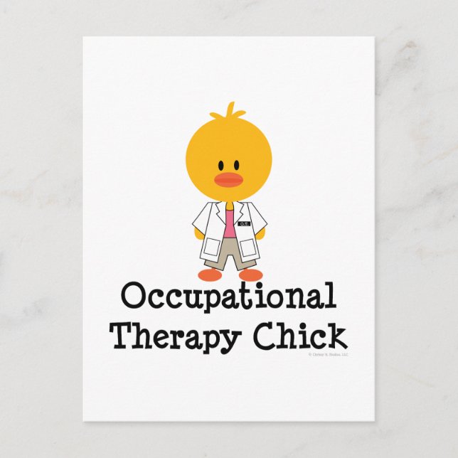 Occupational Therapy Chick Postcard (Front)