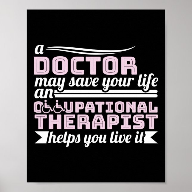 Occupational Therapy Come From Heart | Therapist Poster (Front)