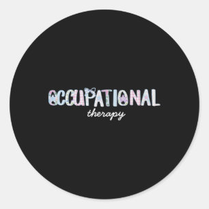 Occupational Therapy Coquette Girly Ot Cota Back T Classic Round Sticker