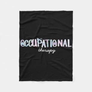Occupational Therapy Coquette Girly Ot Cota Back T Fleece Blanket