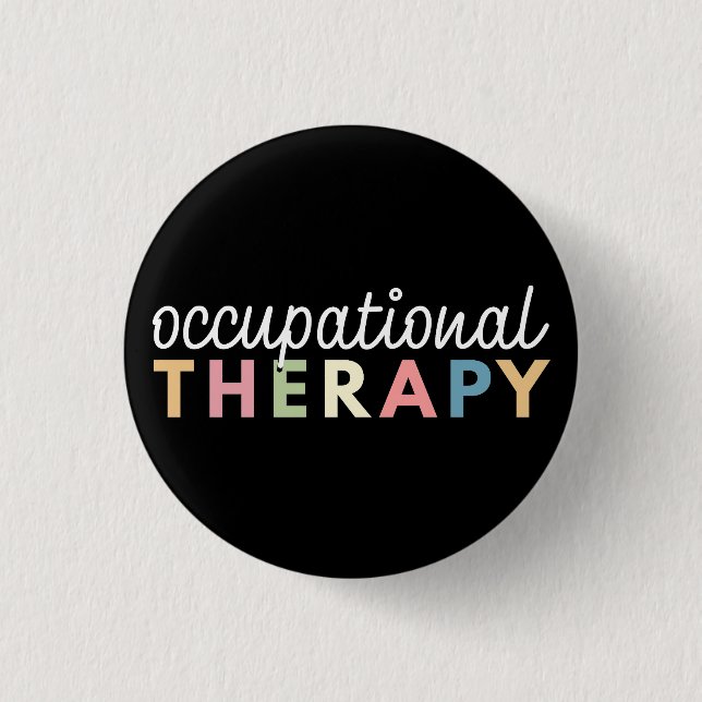 Occupational Therapy COTA Therapist 1 Inch Round Button (Front)