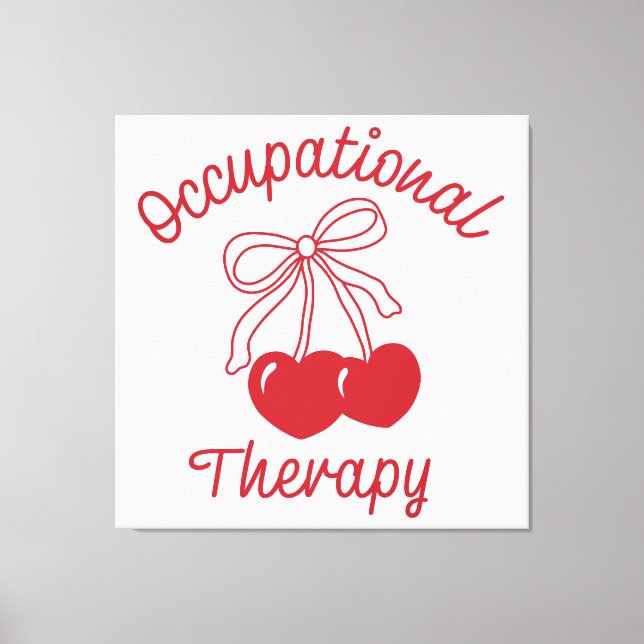 Occupational Therapy COTA Therapist Canvas Print (Front)