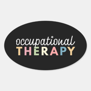 Occupational Therapy COTA Therapist Oval Sticker