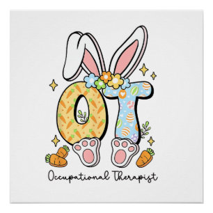 Occupational Therapy Easter Bunny OT OTA Spring Ot Poster