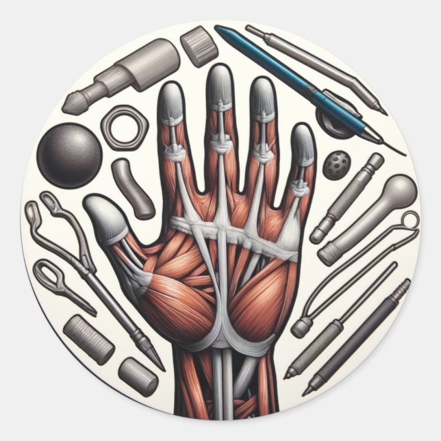 Occupational Therapy Elements Classic Round Sticker (Front)