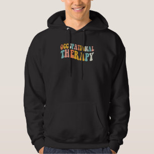 Occupational Therapy Groovy Retro Vintage Cute Hoodie