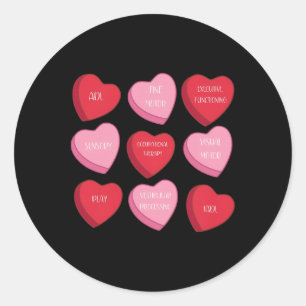 Occupational Therapy Heart Candy Valentine Day Ot Classic Round Sticker