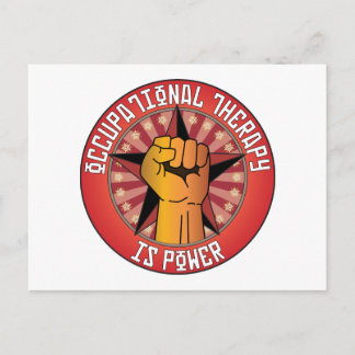 Occupational Therapy Is Power Postcard