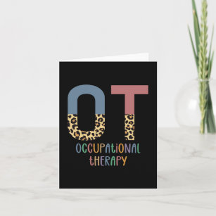 Occupational Therapy OT Cheetah Future OT Gifts Card