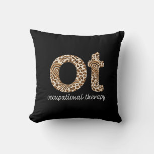 Occupational Therapy OT Cheetah Print Throw Pillow