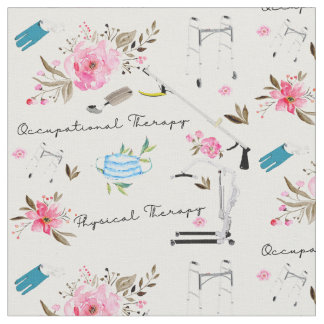 Occupational Therapy & Physical therapy theme Fabric