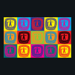 Occupational Therapy Pop Art Poster<br><div class="desc">Occupational Therapy Pop Art. If Occupational Therapy is your hobby, occupation, or obsession, show it with great Occupational Therapy t-shirts, mugs, stickers, and more. They're also great gifts for other Occupational Therapy fans!</div>