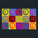 Occupational Therapy Pop Art Poster<br><div class="desc">Occupational Therapy Pop Art. If Occupational Therapy is your hobby, occupation, or obsession, show it with great Occupational Therapy t-shirts, mugs, stickers, and more. They're also great gifts for other Occupational Therapy fans!</div>