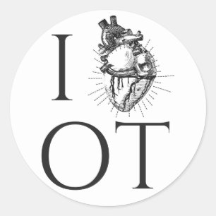 Occupational Therapy Stickers Round