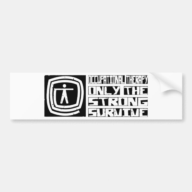 Occupational Therapy Survive Bumper Sticker (Front)