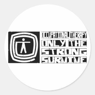 Occupational Therapy Survive Classic Round Sticker