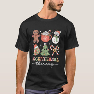 Occupational Therapy Therapist OT OTA Christmas Tr T-Shirt