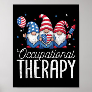 Occupational Therapy Usa Gnomes Ot Therapist 4th O Poster
