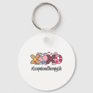 Occupational Therapy Valentines Day Women Heart St Keychain