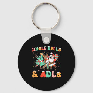 Occupational Therapy Xmas Reindeer Santa Adls New  Keychain