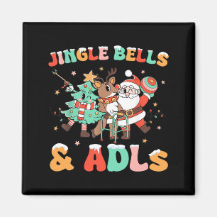 Occupational Therapy Xmas Reindeer Santa Adls New  Magnet