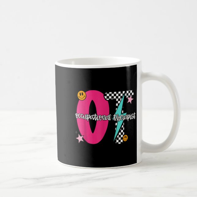 Occupational Therast Retro Checkered Ot Graduation Coffee Mug (Right)