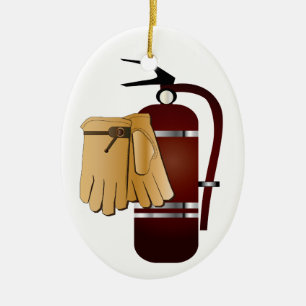 Occupations - Fire Fighter - SRF Ceramic Ornament