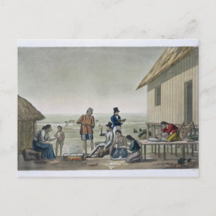 Occupations of the Agagna people, Mariana Islands, Postcard