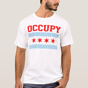 Occupez le T-shirt de drapeau de Chicago