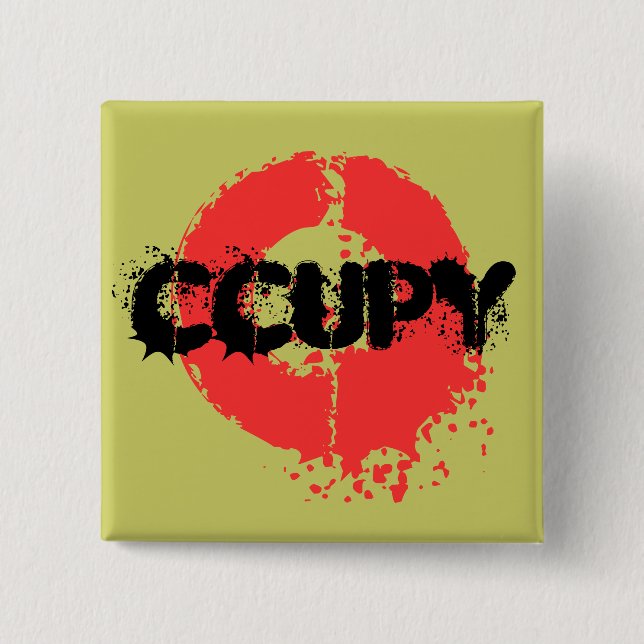 OCCUPY 2 INCH SQUARE BUTTON (Front)