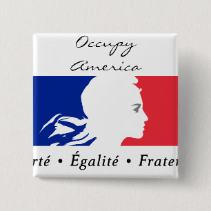 occupy america 2 inch square button