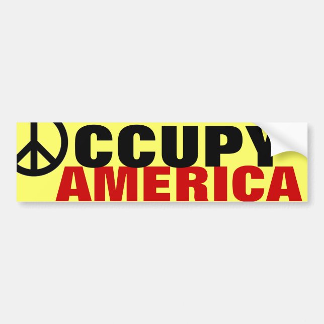 OCCUPY AMERICA BUMPER STICKER (Front)