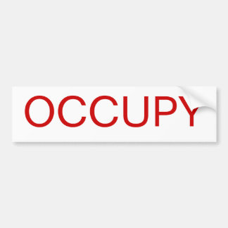 OCCUPY BUMPER STICKER