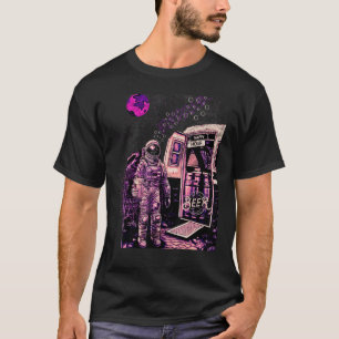 Occupy Mars Funny Astronaut Space Happy Hour B T-Shirt