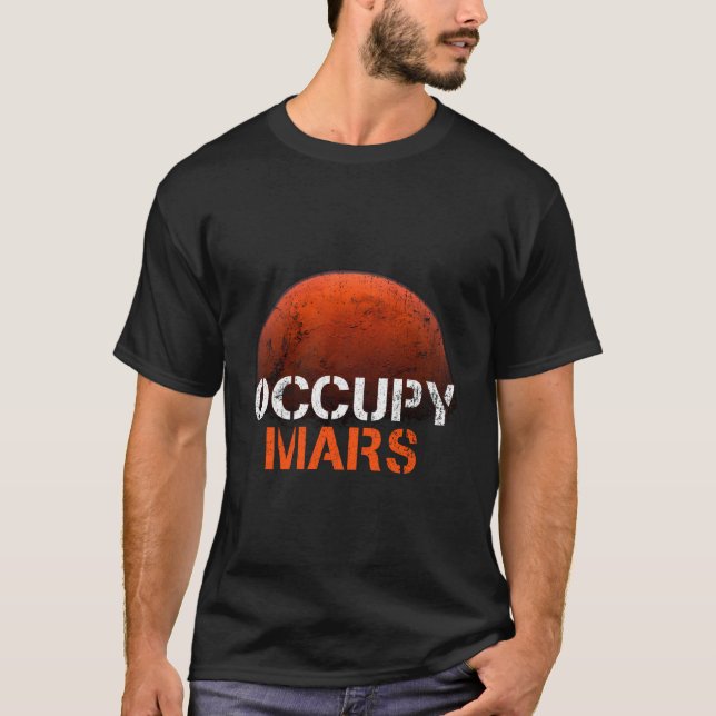 Occupy Mars Long Sleeve T Shirt (Front)