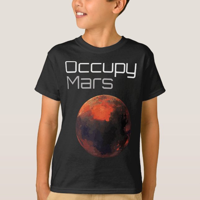 Occupy Mars  T-Shirt (Front)