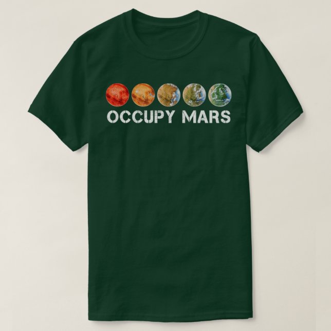 Occupy Mars Terraforming T-Shirt (Design Front)