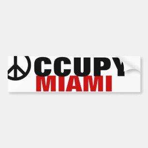 OCCUPY MIAMI BUMPER STICKER