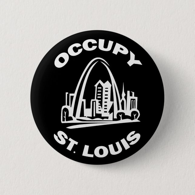 Occupy St. Louis 2 Inch Round Button (Front)