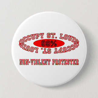 Occupy St. Louis - Non-Violent Protester Button