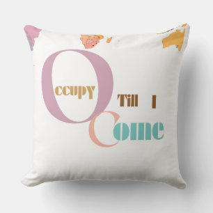 Occupy Till I Come   Bible Verse Double-Sided Throw Pillow