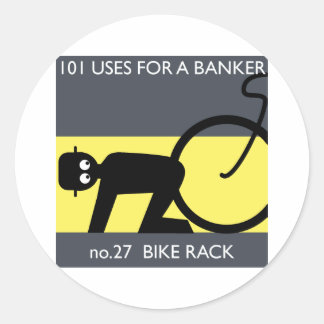 occupy wall street - take your bike! classic round sticker