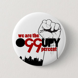 Occupy Wall Street - We are the 99 Percent 2 Inch Round Button