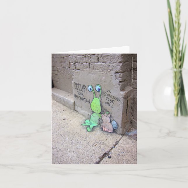 occupy your imagination card (Front)